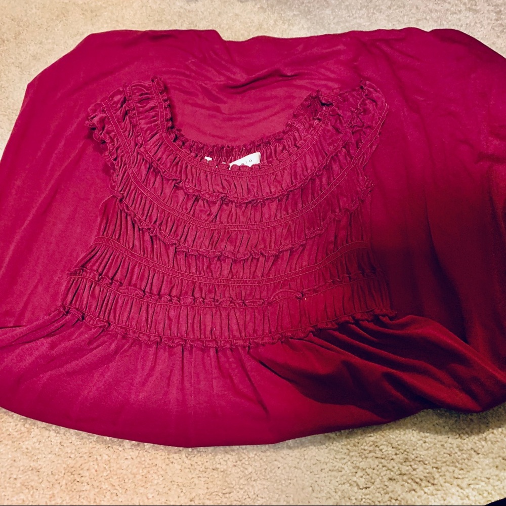 Max studio smocked jersey dress